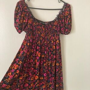Floral Puff Sleeve Dress